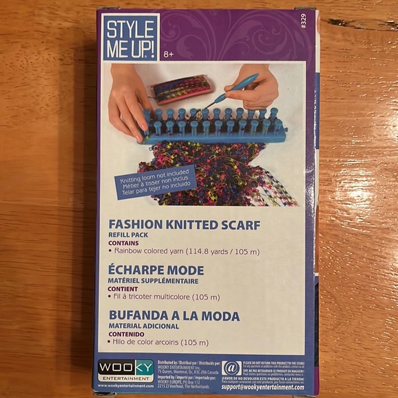 Style Me Up brand Fashion Knitted Scarf refill pack to use w/a knitting loom - Picture 2 of 4